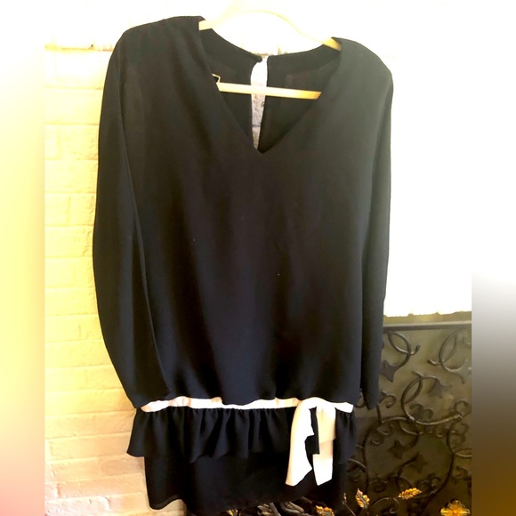 Vintage 1980s drop waist sz 10 tunic dress, Neiman Marcus - Picture 1 of 4